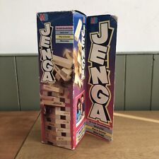 Vintage 1995 MB GAMES Original JENGA Wooden Blocks Tower Building Game Complete!