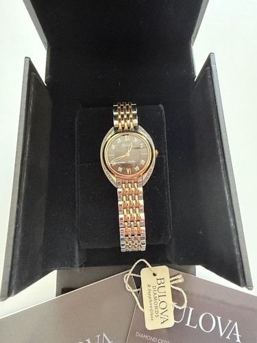 Bulova ladies silver gold - ladies,