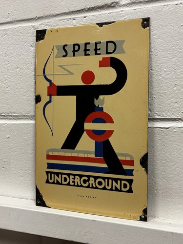 London underground enamel - underground,