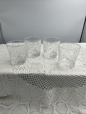 Set of 4 x Edinburgh Crystal