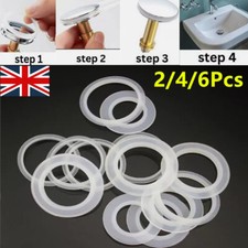 Sink Waste Basin Plug Ring Seal Click Clack Bathroom Pop Up Spare Seal Washer UK