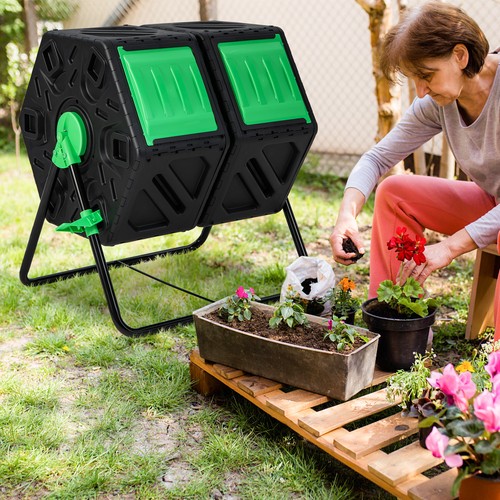 Black dual chamber - dual, compost
