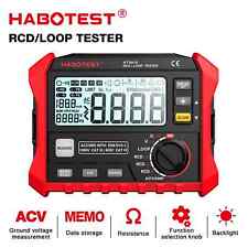 Leakage Switch Tester LCD Digital Resistance Meter RCD/Loop Tester 1000 Data