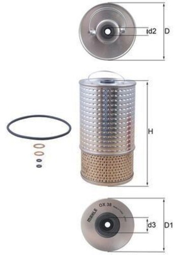 Oil filter mahle fits mercedes - fits,