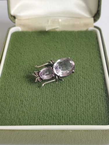 Antique 1890 silver amethyst - antique,