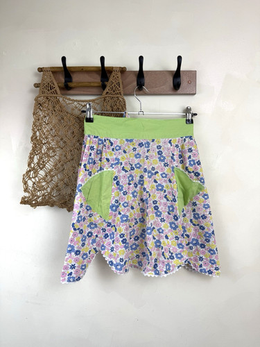 Vintage waist apron - apron, pink