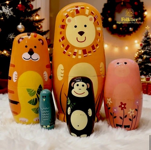 Russian wooden nesting - wooden,