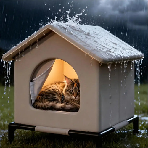 Stray cat house waterproof - cat,