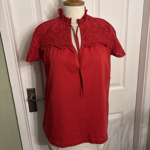 Odd molly red eyelet lace - molly,