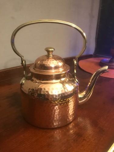 Hammered copper kettle - copper,