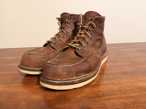 Red wing heritage moc toe - red,