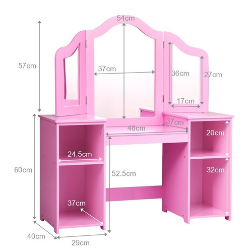 Pink vanity table for - vanity, kids