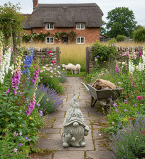 Garden gnome large statue