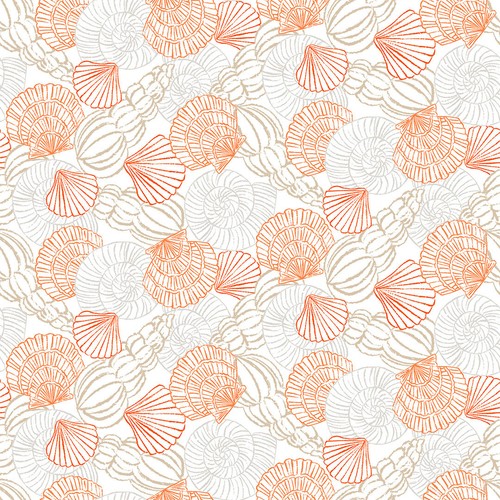 Cotton fabric whale hello - whale,