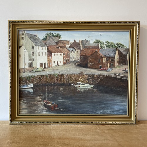 Vintage crail harbour - crail, fife