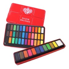 Major Brushes Watercolour Art Paint Tin Sets, Assorted Colour Sizes
