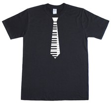Piano Tie Classic Funny Retro 80's Funny Mens Regular Fit Cotton T-Shirt 