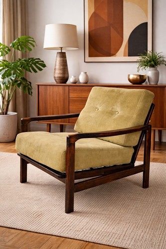 Mustard yellow faux leather - ,