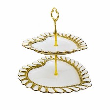 Ceramic White Cake Display