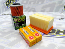 Oil Filter, Air Filter & Spark Plugs Service Kit for BMW F650GS F650 2000-2004