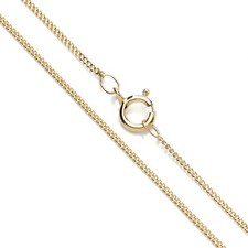 9ct Yellow Gold Curb Chain 16" 18" 20" - Choice of Length