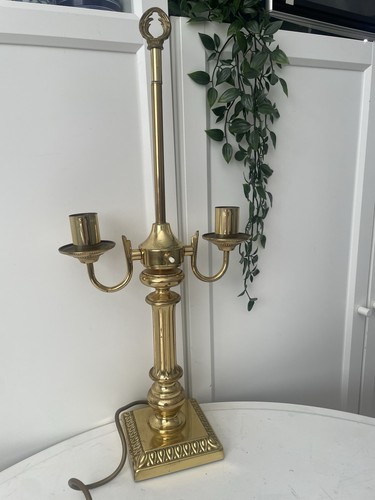 Vintage brass twin - brass, arm