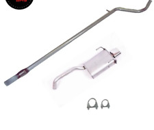 EXHAUST FOR FIAT 500 1.2 2008-2012 - MID & REAR SILENCER (CHROME TIP) + FIT KIT