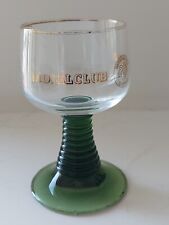 Vintage Mosel Club Hotel Green Stemmed Beehive Vintage Wine Glass