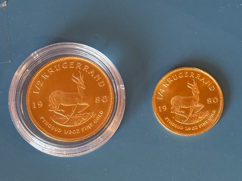 Krugerrand gold coins - x,