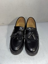 Solovair Black Leather Tassel Loafer Shoes Size 8.5 New 680