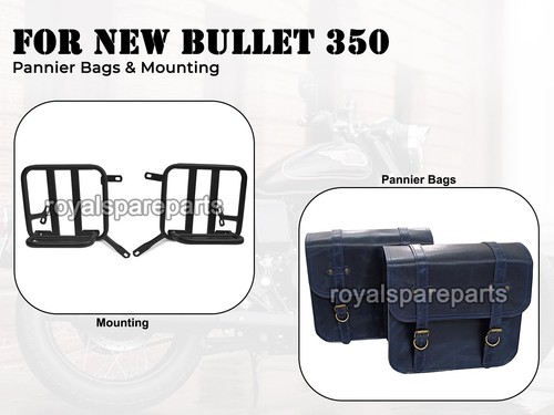 Leather pannier bags - bags, with