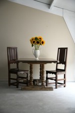 Rustic Oak Rectangular Refectory Dining Table