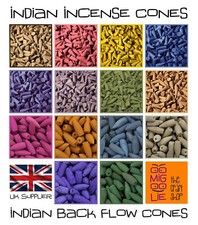 50 Indian Incense Cones or 25