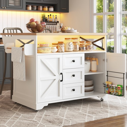Kitchen island rolling storage - kitchen,