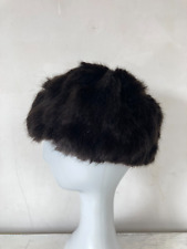 Vintage Faux Fur Pill Box Hat