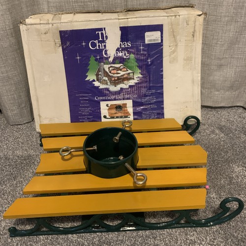 Vintage sledge christmas - vintage, tree