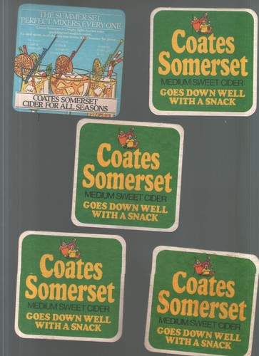 Coates cider beermats - x, /