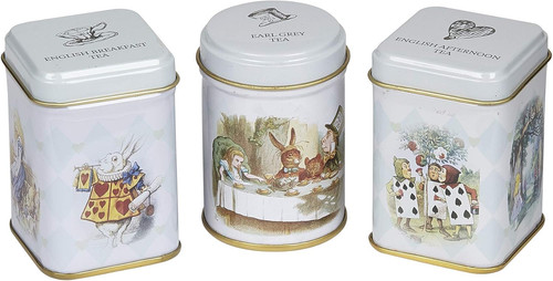 Alice wonderland tea tins - alice, in
