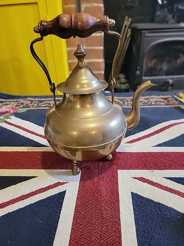 Tea pot heavy brass kettle - pot,