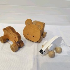 3 Traditional Vintage Wooden