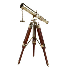 Vintage Brass Telescope on