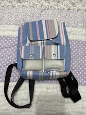Mini striped backpack