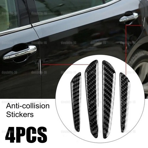 4pcs black carbon fiber car - black,