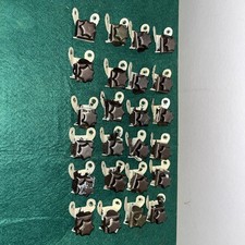 VINTAGE STAIR ROD CLIPS 12 PAIRS