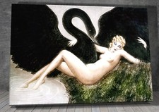 Louis Icart Leda and the swan