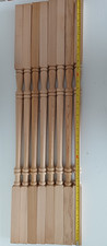 8 X Clear Hemlock 32mm x 32mm x900mm Georgian Stair Spindles