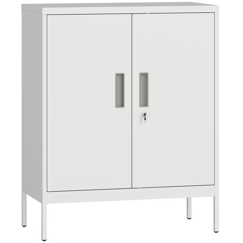 Homcom metal storage cabinet - metal,