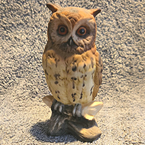 Ceramic owl figurine - owl,