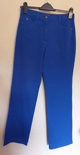 Olsen UK10 Eu38 US6 blue stretch Mona straight leg jeans / trousers
