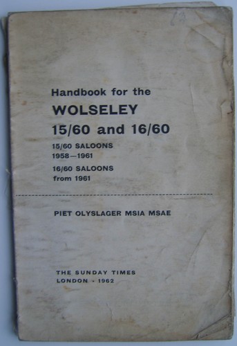 Wolseley 16 60 - 16/60, saloons